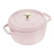 Staub - 2.7 L Sorbet Rose Round Cast Iron Cocotte - 1030215