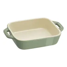 Staub - 7.4" x 4.8" Eucalyptus Ceramic Rectangular Baking Dish - 1034013