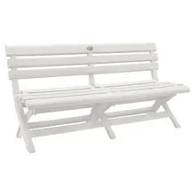 Grosfillex - White Westport Bench - US449004