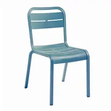 Grosfillex - Cannes Mineral Blue Sidechair (18 Pack) - UT110784