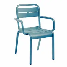 Grosfillex - Cannes Mineral Blue Armchair (16 Pack) - UT115784
