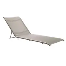Grosfillex - Sunset Grey Replacement Sling for Chaise Lounge (8 Pack) - US107289