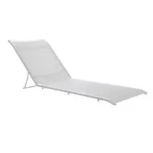 Grosfillex - Sunset White Replacement Sling for Chaise Lounge (8 Pack) - US107096