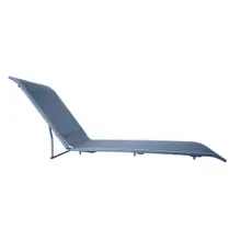 Grosfillex - Sunset Madras Blue Replacement Sling for Chaise Lounge (8 Pack) - US107T41