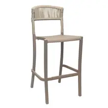 Grosfillex - Tahoe Blonde/French Taupe Barstool (8 Pack) - UT827181