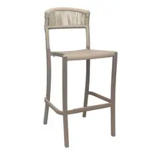 Grosfillex - Tahoe Blonde/French Taupe Barstool (2 Pack) - UT872181
