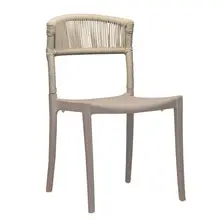 Grosfillex - Tahoe Blonde/French Taupe Sidechair (16 Pack) - UT837181
