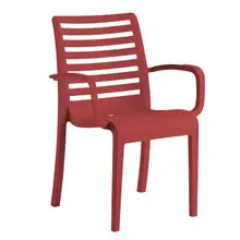 Grosfillex - Astoria Red Armchair (4 Pack) - UT954414