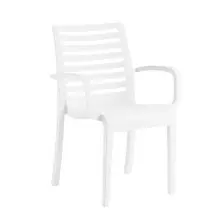 Grosfillex - Astoria White Armchair (4 Pack) - UT954004