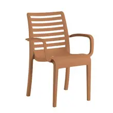 Grosfillex - Astoria Teakwood Armchair (4 Pack) - UT954008