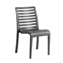 Grosfillex - Astoria Charcoal Sidechair (16 Pack) - UT944002