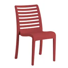 Grosfillex - Astoria Red Sidechair (4 Pack) - UT947414