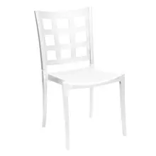 Grosfillex - Plazza Glacier White Sidechair (16 Pack) - US086096