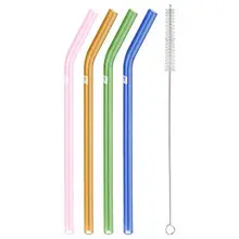 Zwilling - Sorrento 5 Pc Mixed Colors Bent Glass Straws - 1009754