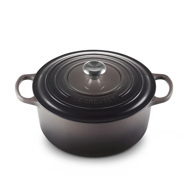 Le Creuset - 6.7 L (7 QT) Oyster Enamel Cast Iron Round Dutch Oven