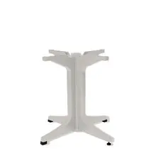 Grosfillex - Alpha White Resin Dining Height Large Table Base - US623204