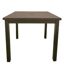 Grosfillex - Sigma 34" Fusion Bronze Square Dining Height Table - US928599