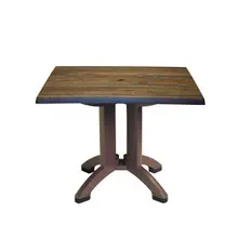 Grosfillex - Atlanta 36" Arizona/Bronze Square Dining Height Table - UT375816