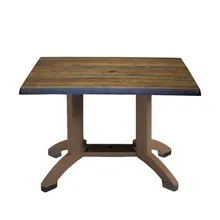 Grosfillex - Atlanta 48" x 32" Arizona/Bronze Dining Height Table - UT385816