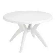 Grosfillex - Ibiza 46" White Round Dining Height Table - US526704