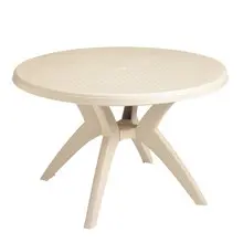 Grosfillex - Ibiza 46" Sand Round Dining Height Table - US526766