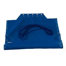 Grosfillex - Blue Replacement Sling for Chaise Lounge (Set of 15) - US991006