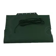 Grosfillex - Hunter Green Replacement Sling for Chaise Lounge (Set of 15) - US991020
