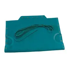 Grosfillex - Turquoise Replacement Sling for Chaise Lounge (Set of 15) - US990241