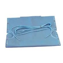 Grosfillex - Sky Blue Replacement Sling for Chaise Lounge (Set of 15) - US991194