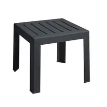 Grosfillex - Bahia Charcoal 16" x 16" Low Table - CT052002