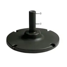 Grosfillex - 35 lb Black Umbrella Base w/ 10" Stem - US600617