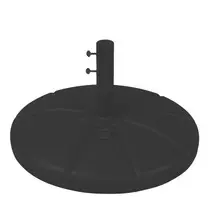 Grosfillex - Black Resin Umbrella Base w/ Filling Cap - US602117