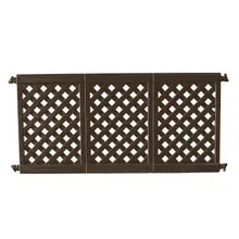 Grosfillex - Brown 3 Panel Fence Section - US963423