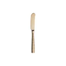 Folio - 7" Pirouette Champagne Gold Stainless Steel Butter Knife (12 Per Case) - 5760SX045