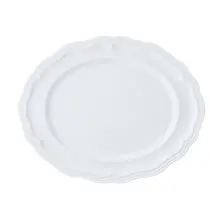 Folio - 13" x 10.5" Adelina Porcelain Oval Rim Platter (12 Per Case) - 6252FP817