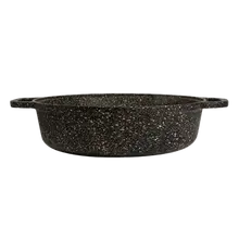 Folio - 4 Qt Bronzed Granite Non-Stick Induction Buffet Pot W/ Glass Lid - 6977QU004