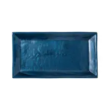Folio - 17.5" x 9.5" Jaxson Navy Rectangle Platter - 7770ER207