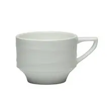 Royal Porcelain - 7.5 oz Tyfoon White Stackable Coffee Cup (36 Per Case) - 41145ST1226