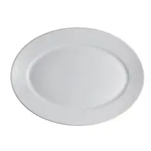 Royal Porcelain - 14.6" x 10.75" Belisa White Oval Platter (12 Per Case) - 61100ST0113
