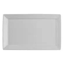 Royal Porcelain - 11.3" x 6.8" Belisa White Rim Rectangle Platter (12 Per Case) - 61100ST0117