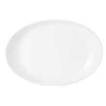 Royal Porcelain - 11.1" x 7.6" Avalon White Winged Coupe Oval Platter (12 Per Case) - 61101ST0262
