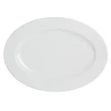 Royal Porcelain - 14.5" x 10.25" Avalon White Oval Platter (6 Per Case) - 61101ST0263