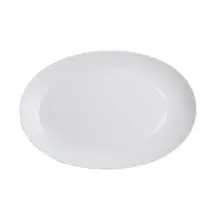 Royal Porcelain - 12.25" x 8.25" Avalon White Oval Deep Coupe Platter (12 Per Case) - 61101ST0318