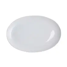 Royal Porcelain - 13.75" x 9.25" Avalon White Oval Deep Coupe Platter (12 Per Case) - 61101ST0319