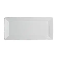 Royal Porcelain - 14.5" x 7" Tahara White Rim Rectangle Platter (12 Per Case) - 61103ST0412