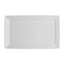 Royal Porcelain - 11.3" x 7" Tahara White Rim Rectangle Platter (12 Per Case) - 61103ST0415