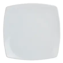 Royal Porcelain - 8.25" x 8.25" Tahara White Square Coupe Plate (24 Per Case) - 61103ST0426