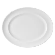 Royal Porcelain - 13.1" x 10.6" Cadence White Oval Platter (12 Per Case) - 62101ST0650