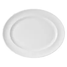 Royal Porcelain - 9.25" x 7.25" Cadence White Oval Platter (24 Per Case) - 62101ST0652