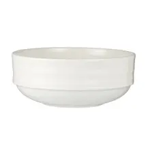 Royal Porcelain - 41.6 oz Reverb White Stackable Entree Bowl (12 Per Case) - 62103ST1095